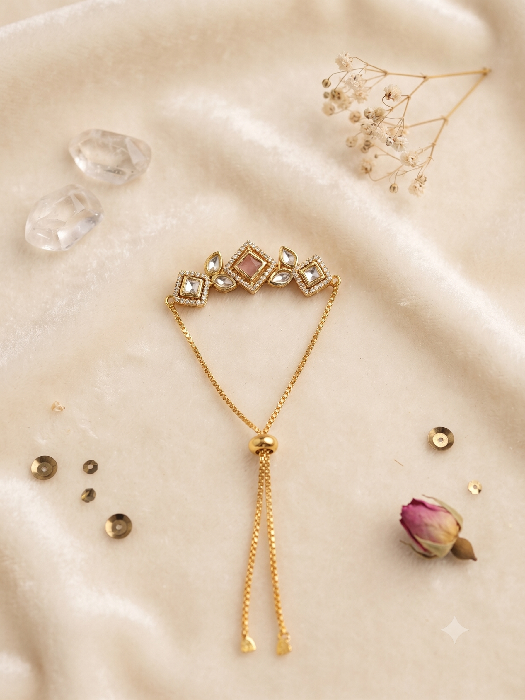 Bloom Kundan Haathphool