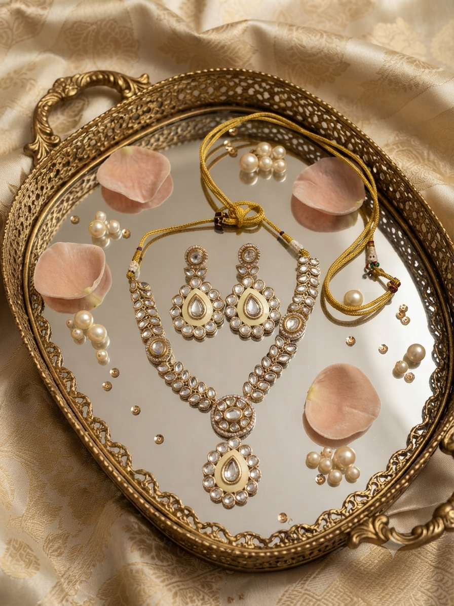 Elegant Bloom Kundan Choker Set