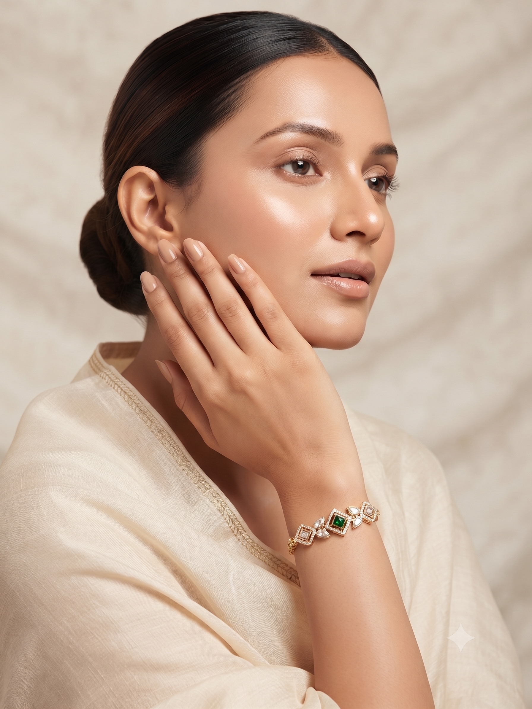 Bloom Kundan Haathphool