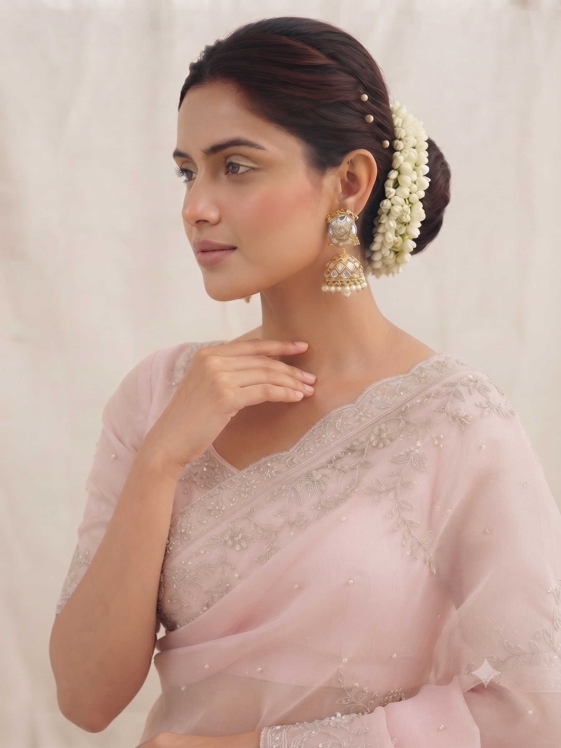 Royal Jaali Kundan Jhumkas