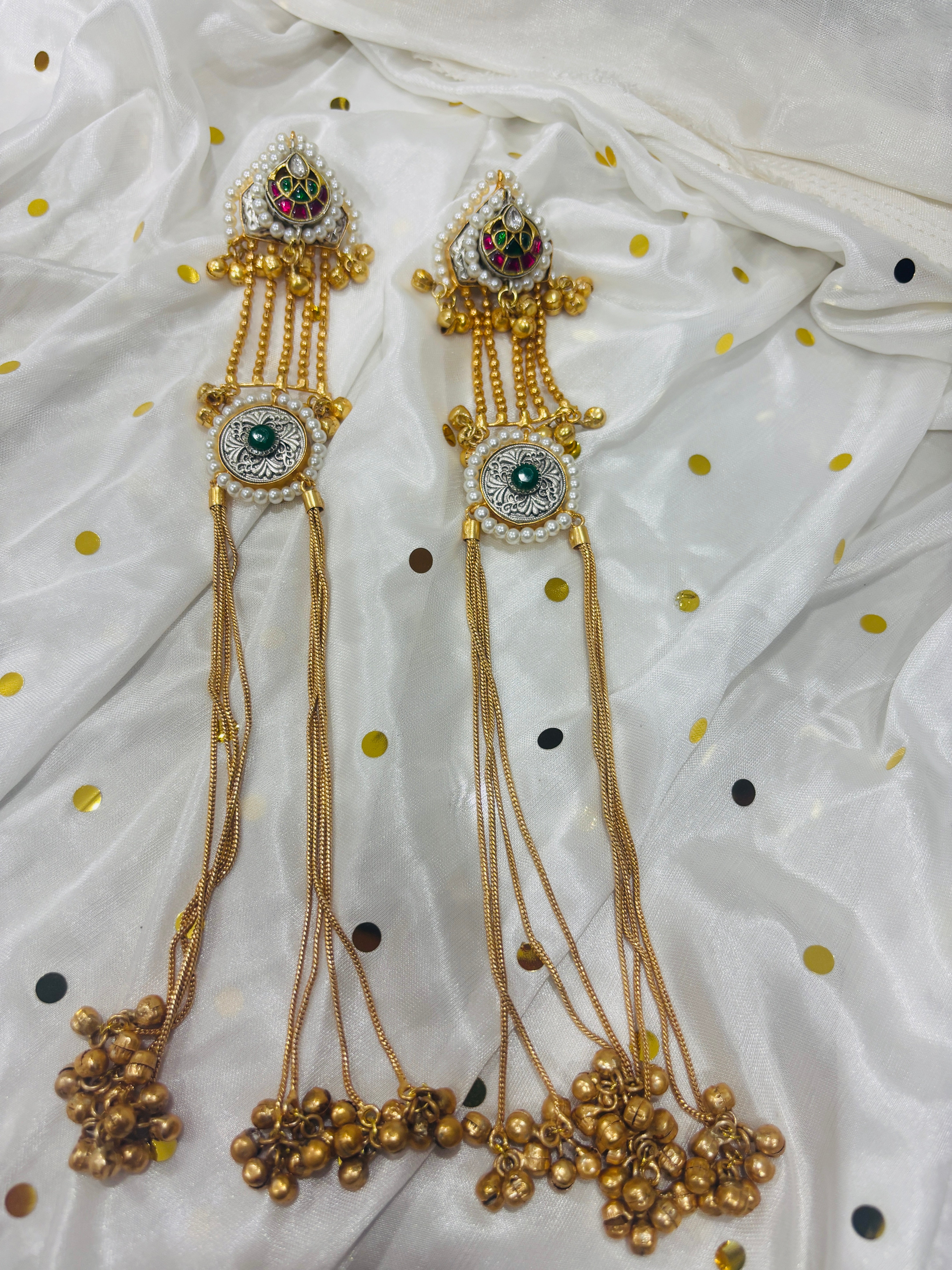 Golden long Kashmiri Jhumka