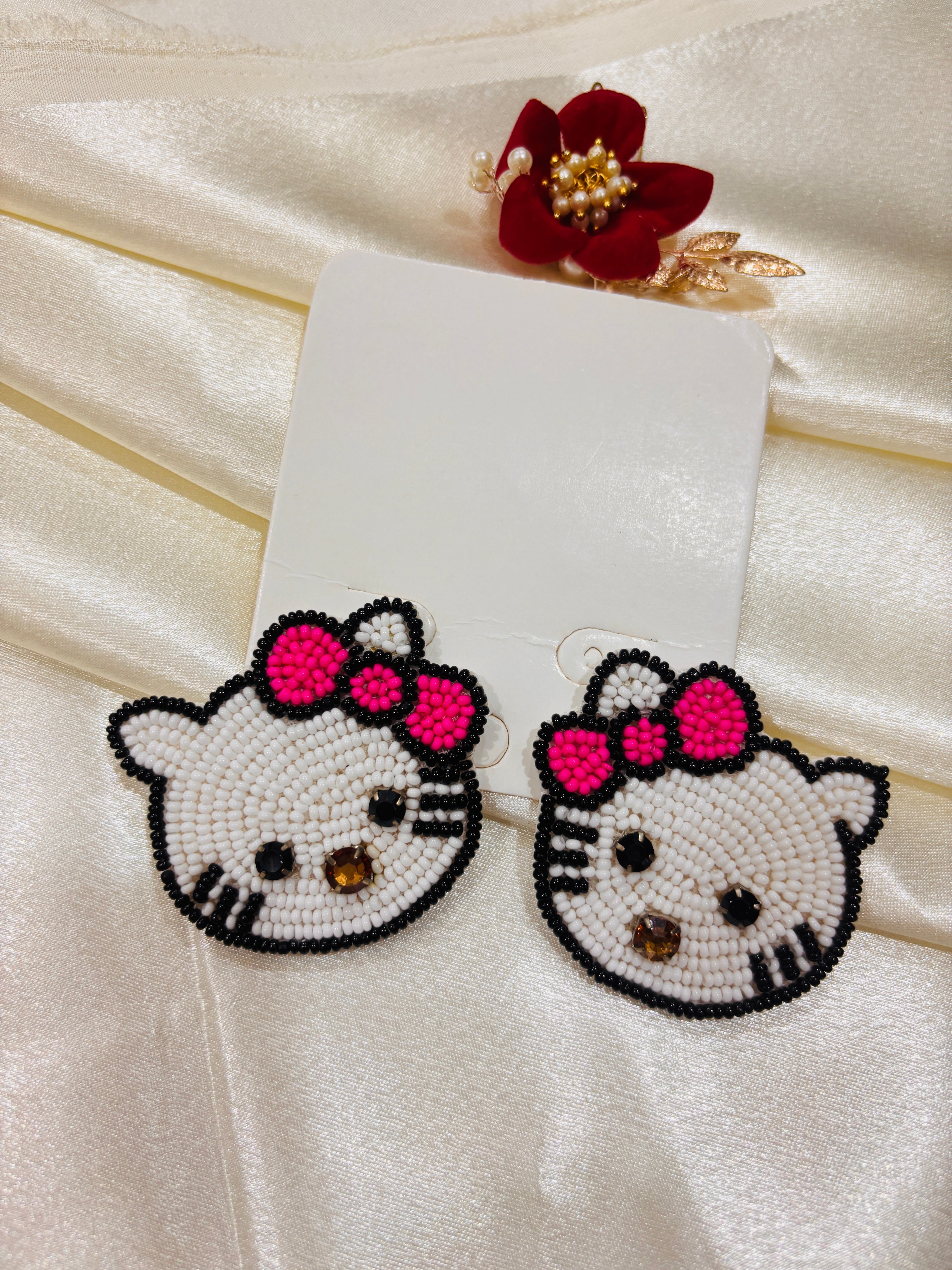 Handmade beaded earings