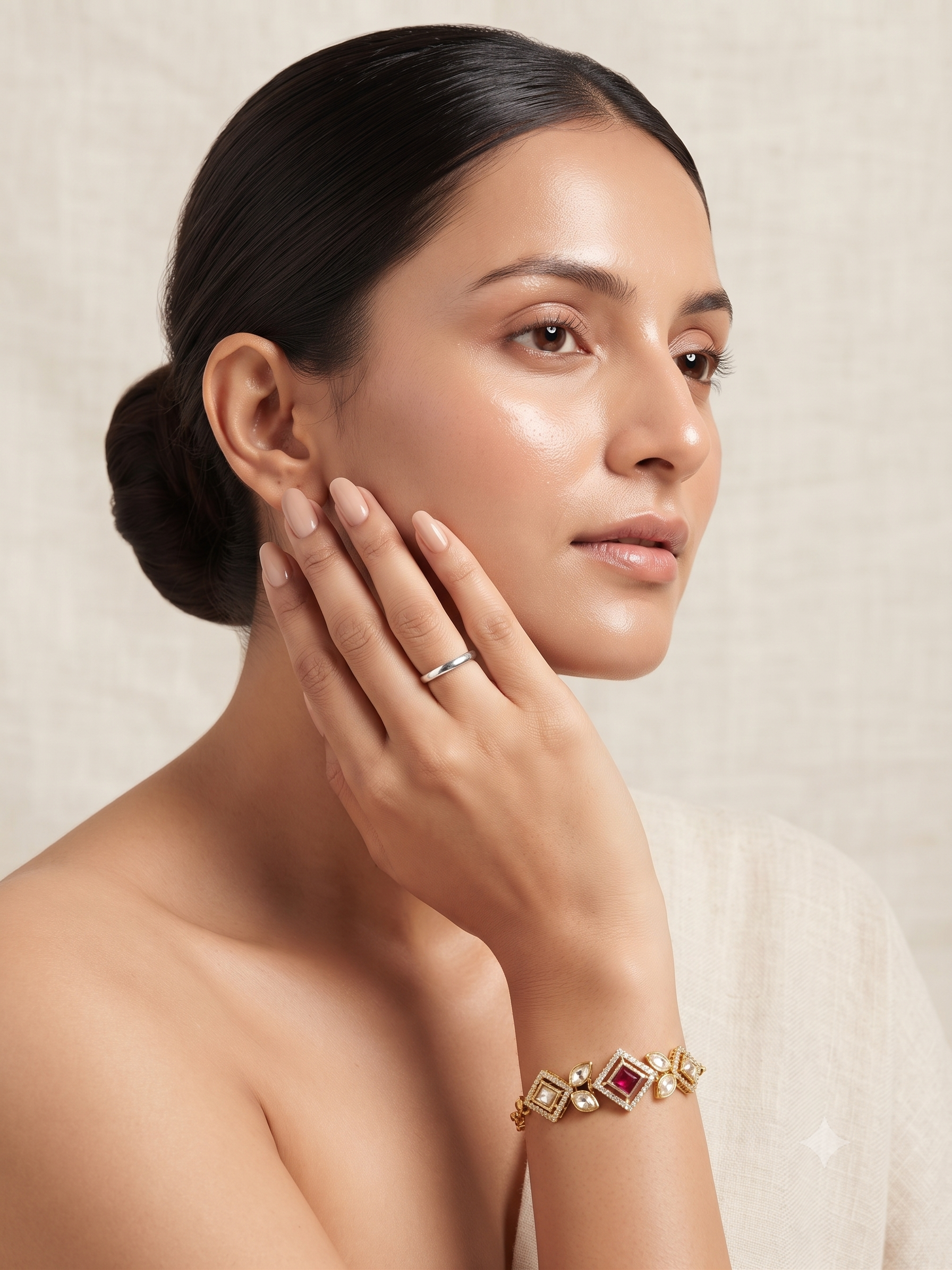 Bloom Kundan Haathphool