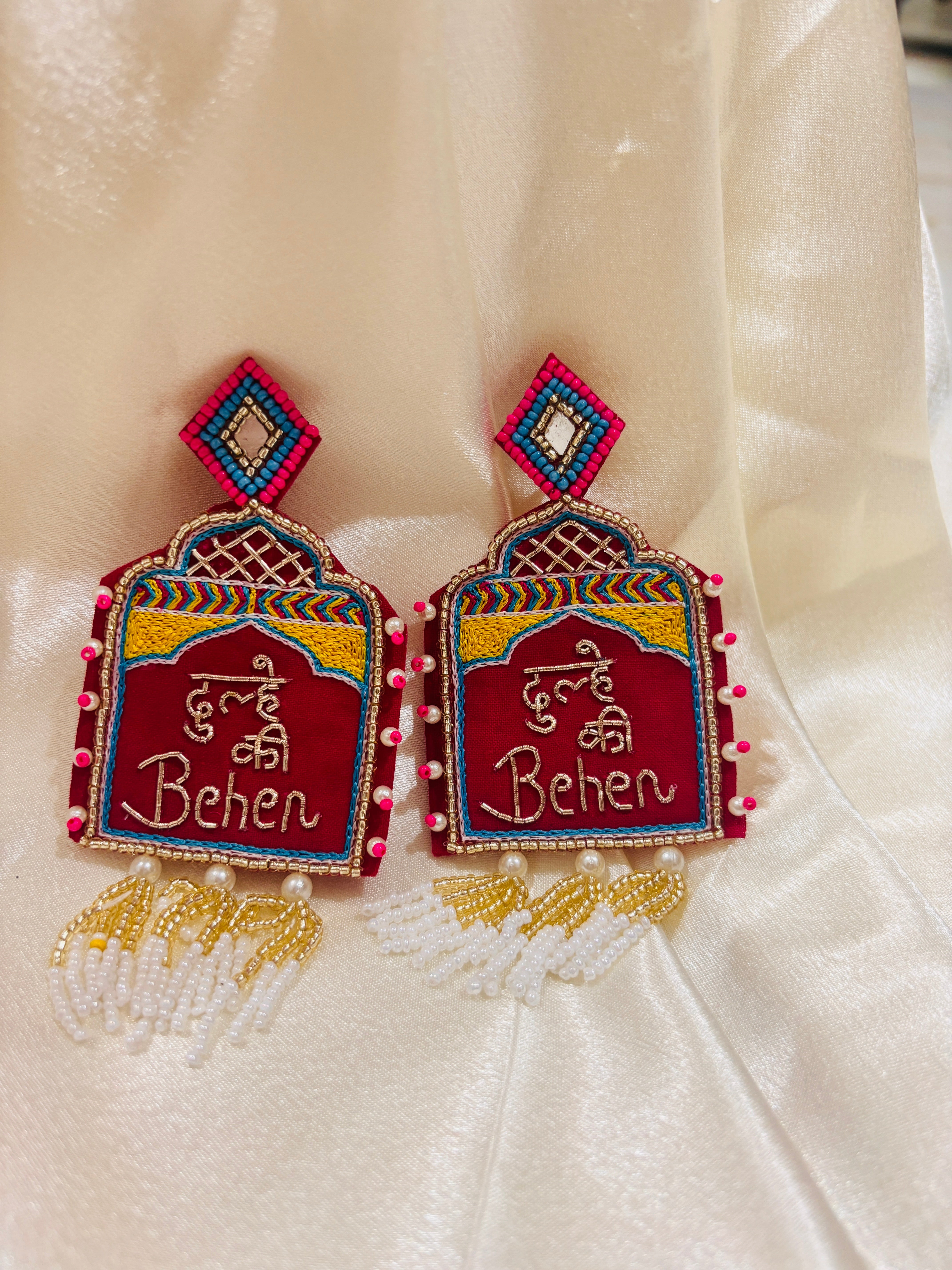 Handmade beaded earings