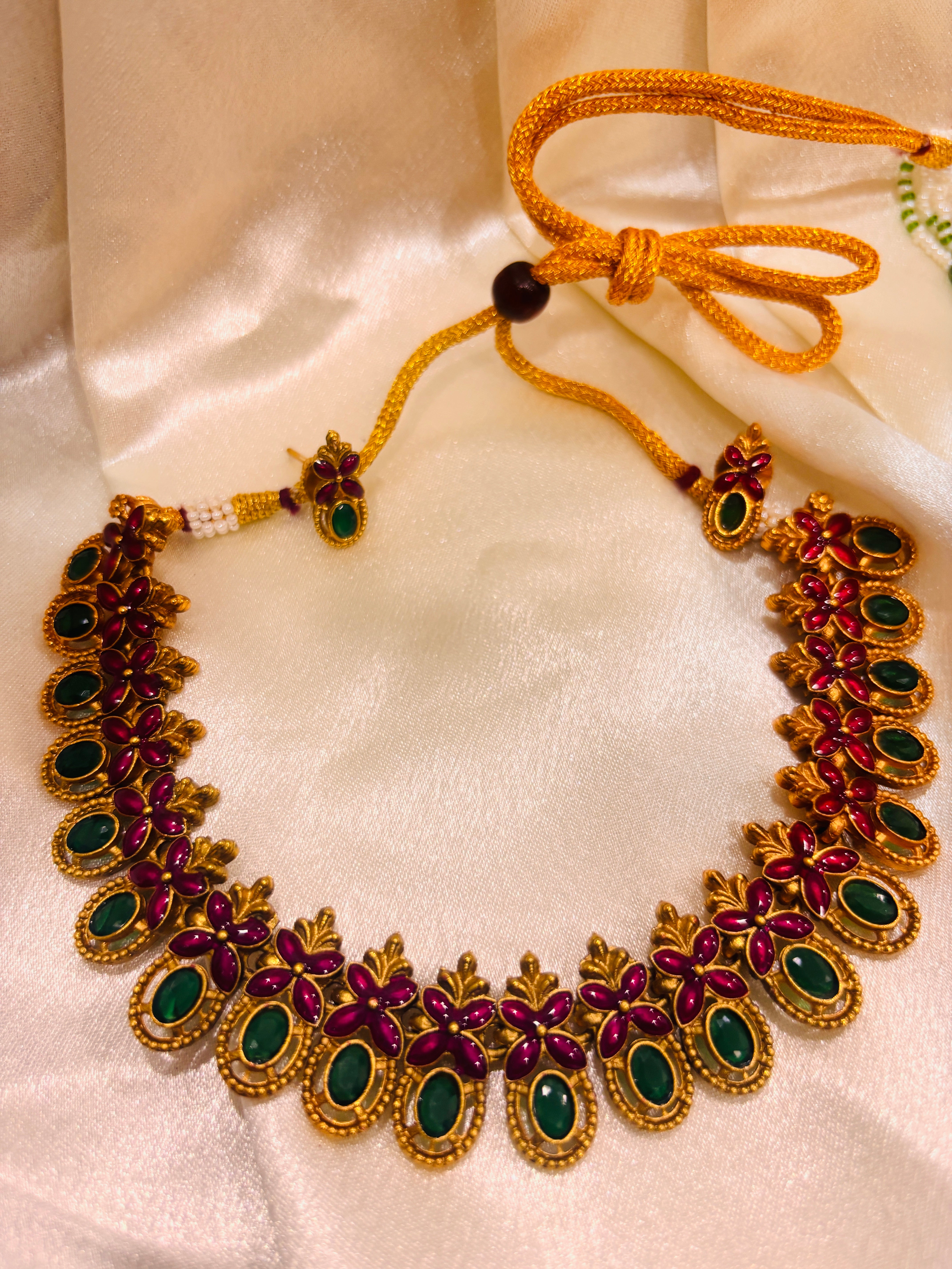 Traditional Gold-Plated Necklace Set